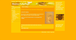 Desktop Screenshot of beates-fusspflege.de