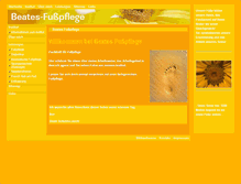 Tablet Screenshot of beates-fusspflege.de